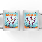 Halloween Witch Mug - Up to 5 Witch Personalized Halloween Witch Mugs For Grandma and Sisters